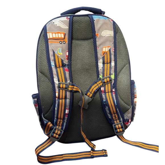 Pottery Barn Kids Preschool Backpack Transportation Print Airplanes Cars Buses - Picture 5 of 8